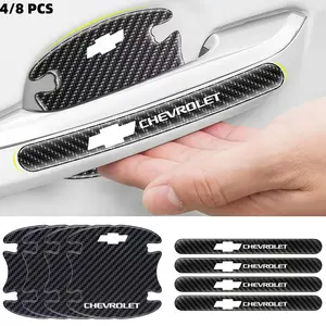 4/8 Pcs Car Door Handle Protection Stickers, Anti-Scratch Decorative Stickers for Chevrolet Models, Car Accessories