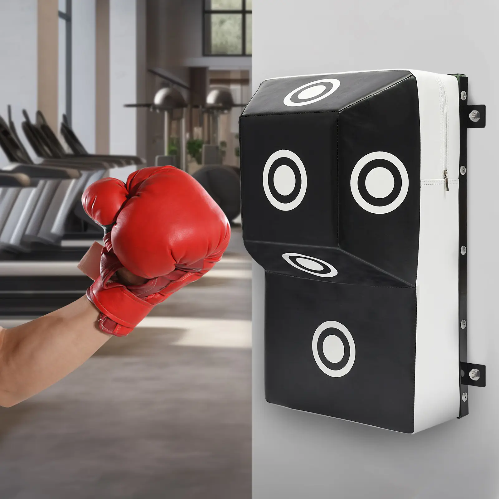 Wall-Mount Uppercut Punching Pad - Durable Wall-Mounted Training Machine with Marking Points, Boxing Equipment for Training, MMA Gear, Punching Pad Pads