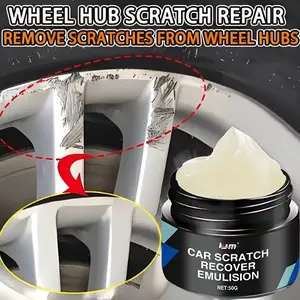 Car Wheel HUB Deep Scratch Repair Agent, Professional Vehicle Scratch Remover, Includes Sponge, Quick Fix for Scratches and Blemishes, Kjm Brand