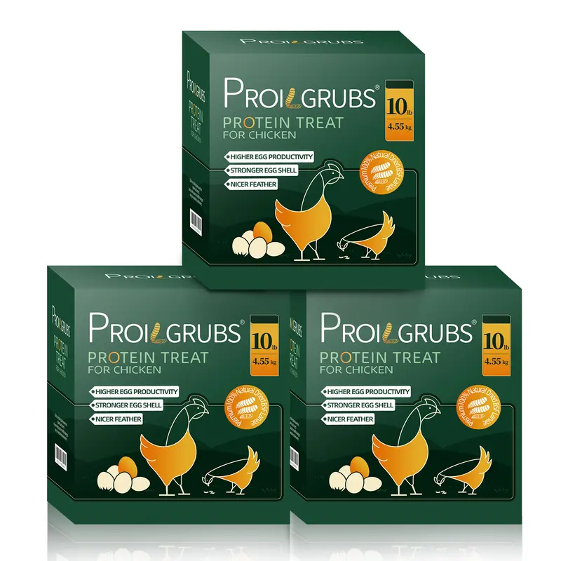 Proilgrubs 30LBS/20LBS/10LBS Non-GMO Black soldier fly larvae Dried Worms for Chickens,high protein,high calcium,85X more calcium than mealworms,boost egg production,promote feather growth,shiny plumage,stronger eggshells #backtoschool #sohochic