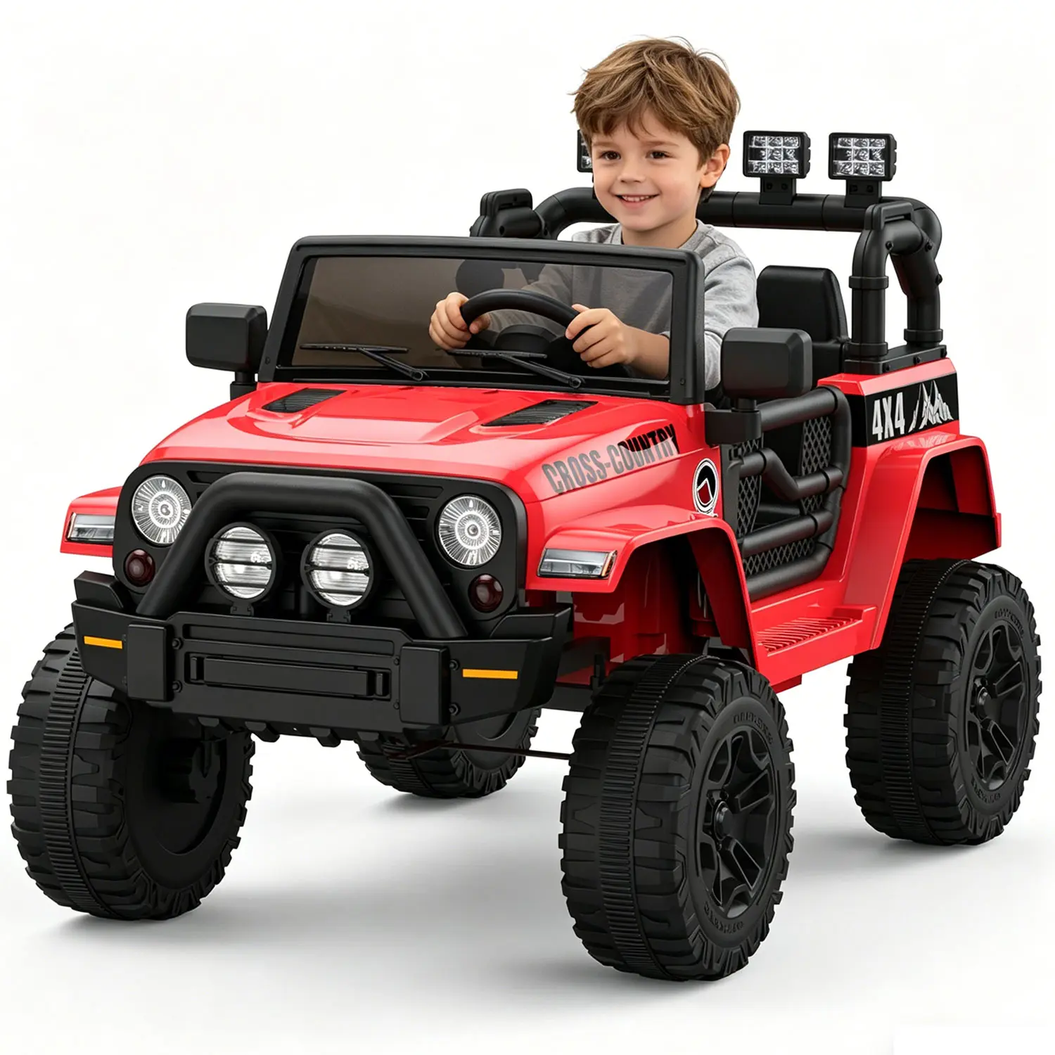 Garvee Pink-12V Licensed Unisex Kids Electric Ride-On Car Toy with LED Headlights, Parent Remote Control, Seat Harness, 65 lb Capacity, Spring Suspension, 3.7 MPH Max Speed & Realistic Driving Experience