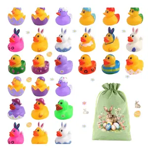 Easter 10/20pcs Rubber Duckies, 2.2 Inch Ducks, Kids Fun Easter Basket Filler, Party Gift, Party Favors Assortment, School Reward, Holiday Decorations
