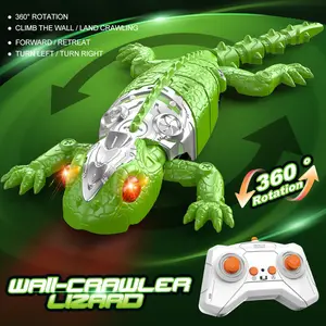 Wall Crawler Gecko,  Remote Control Toy, Electric Lizard Toy with LED Glowing Eyes, 360° Spin, Animal Toy, Fun Indoor Toy, Gift Idea, Party Toy, Cool Gifts, Family Fun,Christmas