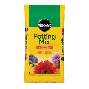 Miracle Gro Potting Soil Mix, 50 Qt Long-Lasting Garden Soil for Container Plants and Vegetables - Feeds Up to 6 Months