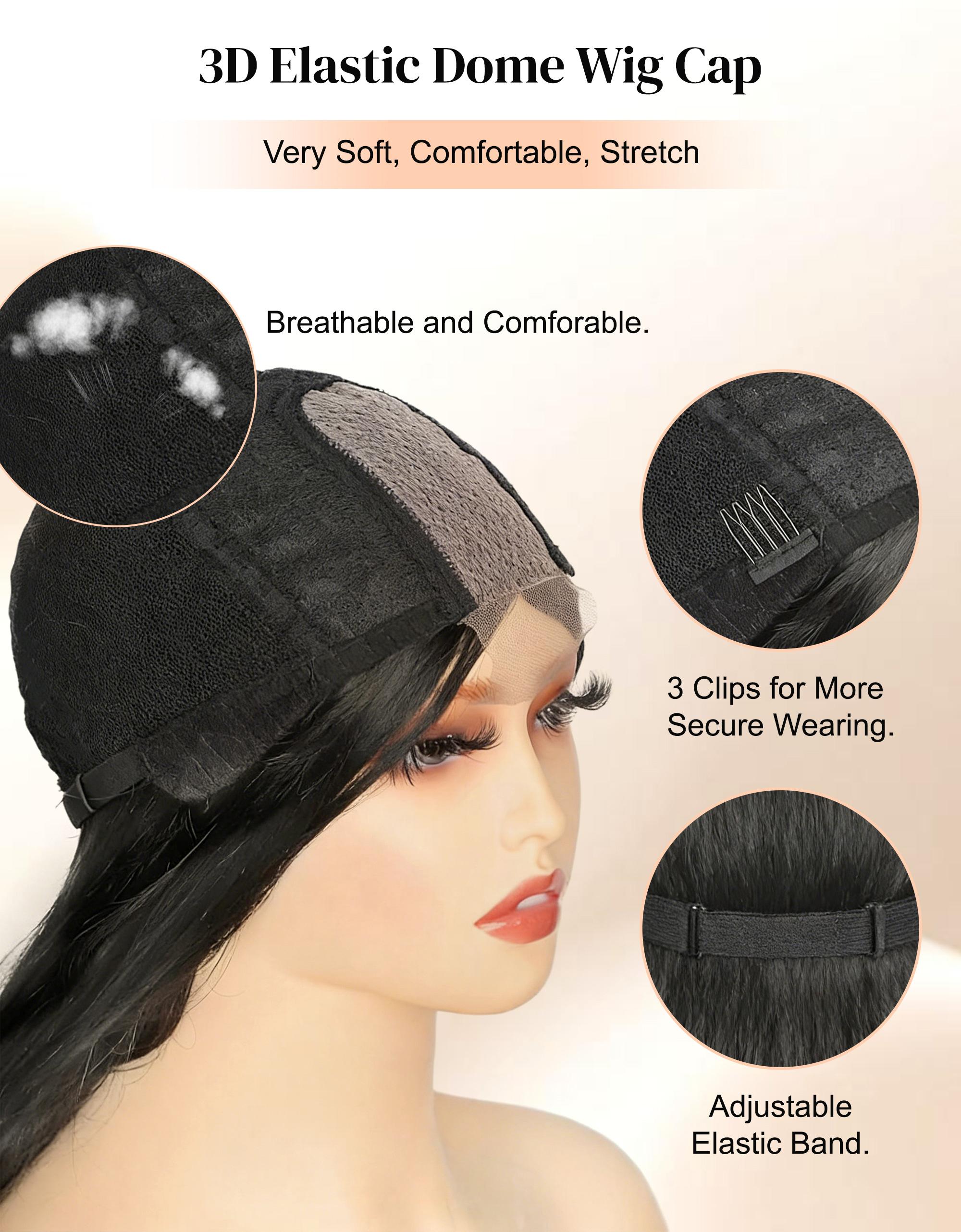 Goddess Waves: 21.7" Middle Part Long Wavy Synthetic Wig - Natural Milk Tea Ash Brown - Full Volume Heat Resistant Daily Wear