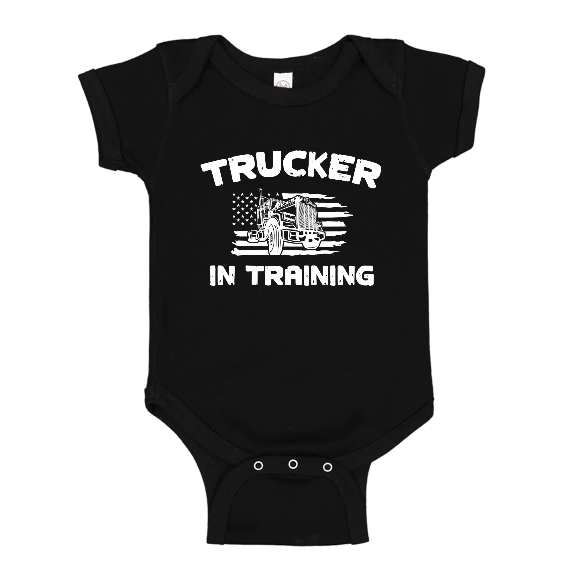 Trucker in Training Semi Truck Baby One Piece Or Toddler T-Shirt Truck Driver Baby Clothes