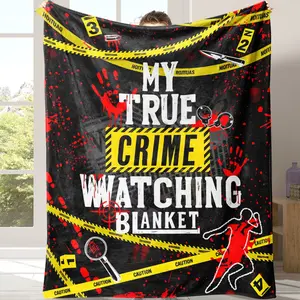Soft Flannel Blanket for Couch Bed Sofa, Warm Comfortable Travel Camping Throw, Cozy Throw Blanket, Home Office Chair Cover, Ideal Gift, Slogan Print Blanket