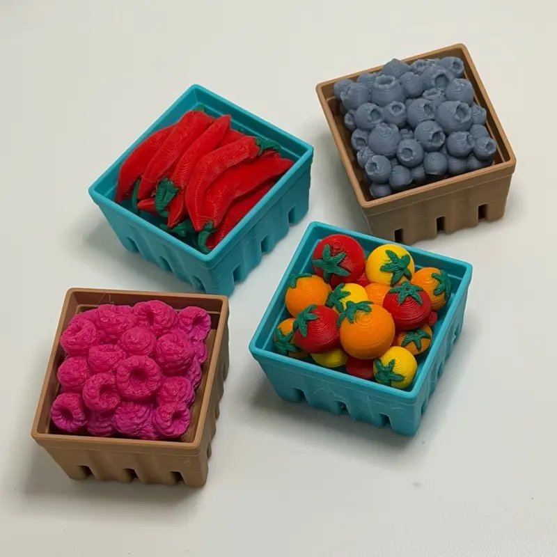 Farm Basket Clicker - 3D printed fidget toy