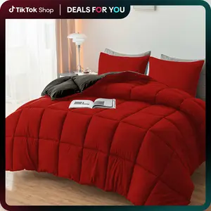 Cosybay 3 PCS Comforter Set(only 2pcs for Twin size) -All Season Soft Bed Set-Lightweight Down Alternative Comforter with pillowcase,Soft Microfiber Bedding Set For All Season,Gift for spring, Home Decor queen comforter set Puffed Quilt