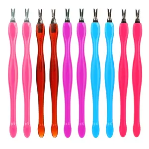 Cuticle Pusher Cuticle Pushers Tool Professional Nail Scraper Pushers Dead Skin Cuticle Remover Dual Ended Cleaner Cuticle Trimmer for Fingernails Toenails Home Nail Shop 10 Pcs Daily Gift Handle Manicure Polish
