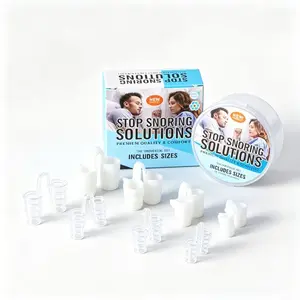 Anti Snoring Devices, 8 Pairs Nasal Dilators for Night Sleeping, [2 Types & 4 Sizes] Stop Snoring Solution, Reusable Silicone Nose Vents for Better Breathing & Snore Relief, Includes Travel Case