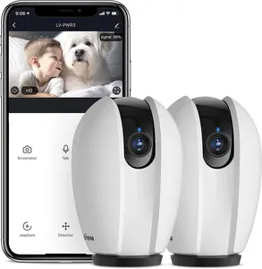 Laview Indoor Security Camera,1080P Home Security Camera with Sound & Motion Detection, 360° Baby Monitor with Phone App, WIFI Pet Camera, 2-Ways Audio, Night Vision, Sd&Cloud Storage,Works with Alexa LaView