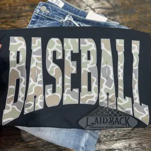 Camo BASEBALL tshirt sweatshirt