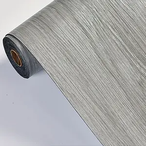 1 roll of wood grain self-adhesive wallpaper, PVC floor stickers - Tear-and-stick waterproof and mildew-resistant, removable and washable, easy to install - Suitable for living rooms, kitchens, bedrooms, dormitories, offices, and furniture refurbishment