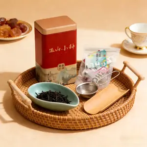 Lapsang Souchong Loose Tea 250g (8.82oz) – Comes with 7 Assorted Tea Bags. Smooth taste with lasting sweet aftertaste. Ideal for daily home enjoyment and gatherings with friends, premium black tea.