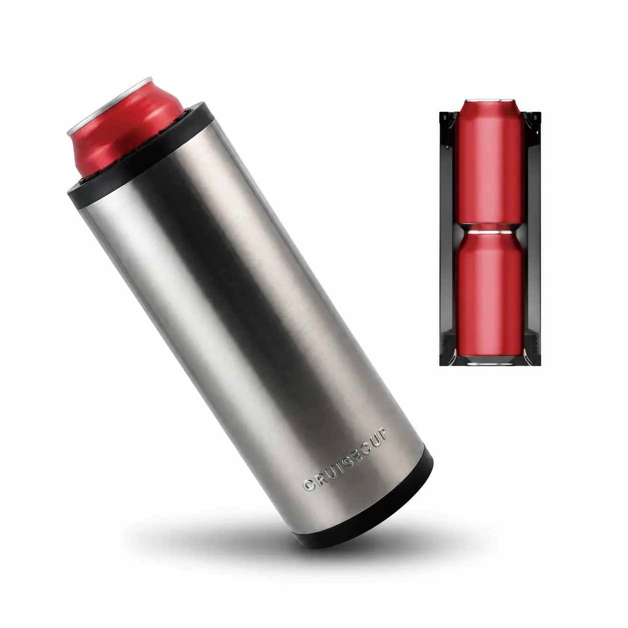Stainless Steel Double Tactical Reload Can Cooler