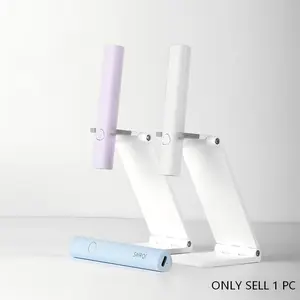 2-In-1 Handheld Mini UV/LED Nail Lamp with Foldable Stand, Rechargeable Portable Flash Curing Light for Gel Polish Manicure Tools