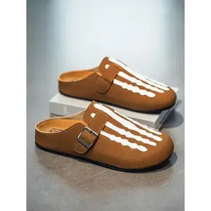 Men'sSkeletonPrintBreathableClogsforWalkingFathersDayGiftFootwear