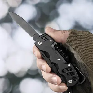 EDC 12-in-1 Multi-Tool Folding Knife | Pocket Utility Tool for Camping, Hiking & Everyday Repairs (Swiss-Style Design)