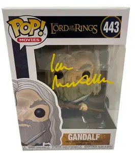 Ian McKellen Authentic Autographed Gandalf Lord of the Rings 443 Funko Pop Figure