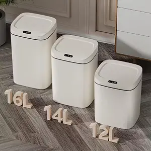 Smart Sensor Automatic Touchless Trash Can, 3.17 Gallon/3.7 Gallon/4.23 Gallon, Efficient Waste Management, Ideal for Kitchen Bathroom Living Room