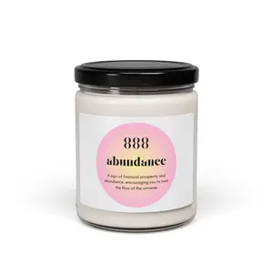 888 Angel Number Candle - Abundance & Success | Manifestation & Prosperity Energy