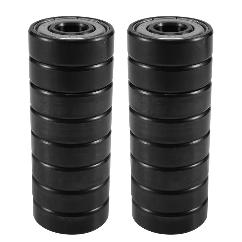 16Pcs Ceramic Bearings, 8X22X7mm ABEC-11 Hybrid Bearings with 6 White ZrO2 Balls, Improve Speed, Less Energy Needed for Inline Roller Skate Fasteners (Automotive & Motorcycle Car Interior Accessories), 16 Bearings