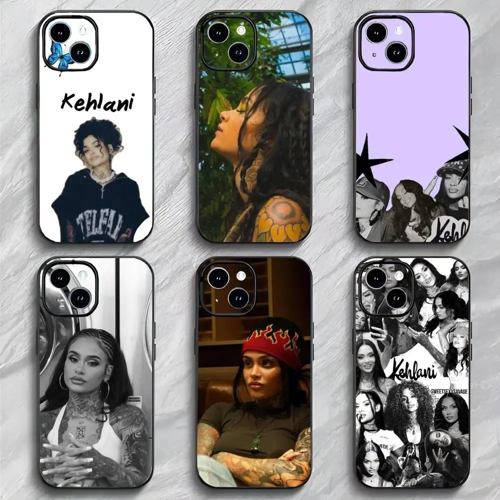 K-Kehlani Phone Case Black Matte Thin Shockproof Protective Cover For iPhone 11-17 Pro Max/Plus & Samsung Galaxy S23-S25
