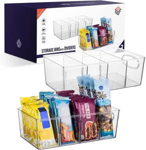 Pantry Organizers and Storage and Cabinet Organizer, 2 Pack - Kitchen Organizers and Storage,  Fridge or Snack Organizer -  in Refrigerator or Cupboard Shelf