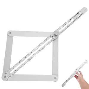 MOTODRIVE Premium Corner Angle Finder – Stainless Steel Protractor Tool 10°-170° for Woodworking Tile Cutting, Measures Inner & Outer Angles, Miter Saw Bevel Gauge