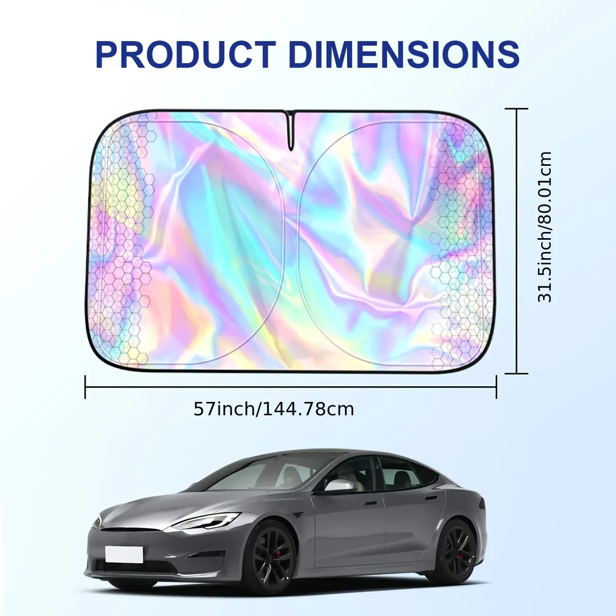 The upgraded GM windshield sun visor is foldable, easy to install and store, and uses high-efficiency heat-insulating materials to block strong light and ultraviolet rays, effectively shielding against sunlight.