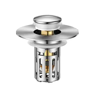 Why Didn’t I Get This Earlier? 2-in-1 Pop-Up Sink Stopper with Stainless Filter – Stops Clogs/Odors, Fits All Sinks!