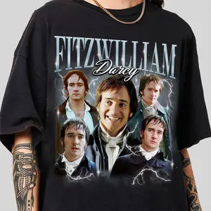 Retro Fitzwilliam Darcy Shirt, Fitzwilliam Darcy Tshirt, Mr Darcy Shirt, Pride and Prejudice Tee, Pride and Prejudice Fan Gifts Tee