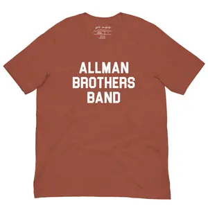 Allman Brothers Band | T-Shirt | Classic Band Name Bold Brown