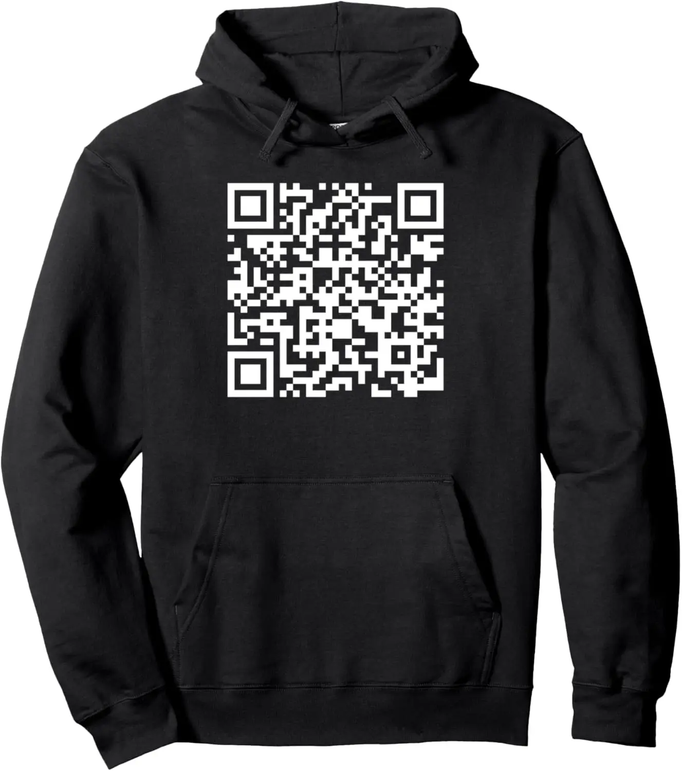 QR Scan Code Joke Sarcasm Funny Pullover Hoodie