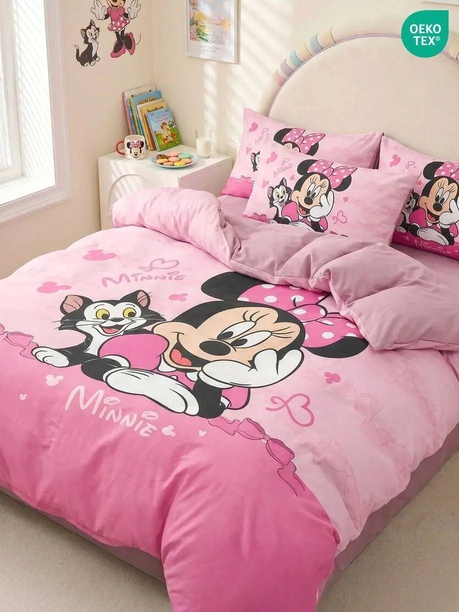 2/3PCS Cartoon Duvet Cover Set, Soft Microfiber Bedding, Anti-Pilling Quilt Cover with Pillowcases, No Insert, Kids Bedroom Decor