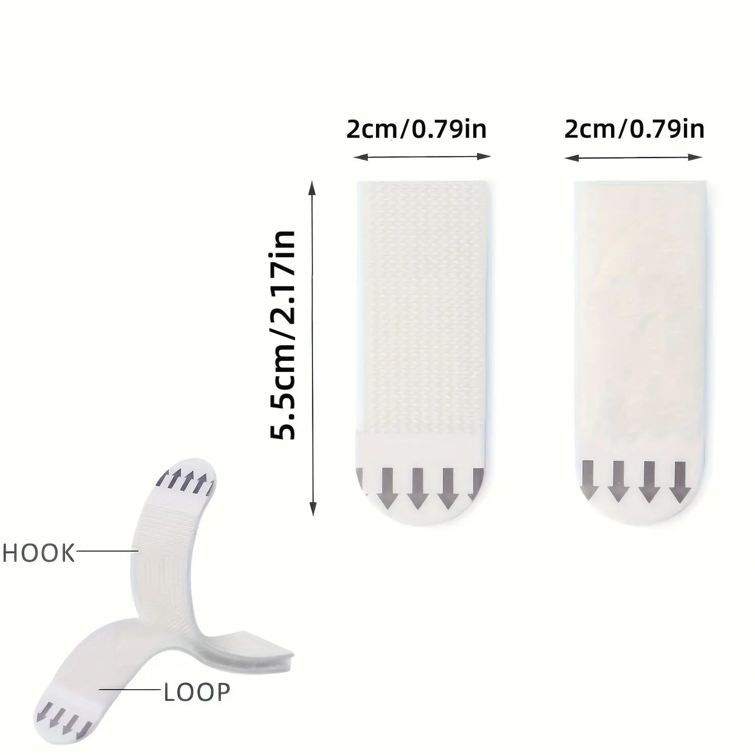 24pcs Double-Sided Removable Picture Hanging Clips, Non-Damaging Adhesive Rings for Drywall - Ideal Photo and Christmas Decorations
