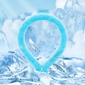 Ice Neck Summer Cooling Tube, Reusable Ice Neck Cooler Wraps Wearable Body Cooling Products for Outdoor Indoor, Student, Blue, White, Rose Red Neck Coolers for Hot Weather,Back to School