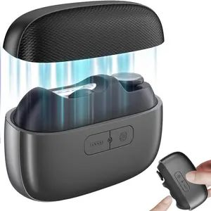 3-in-1 Electric Nail Clipper, Automatic Fingernail Trimmer, Polisher & Clip Storage with LED Light, Magnetic Cover, USB Rechargeable & 2 Speeds, Automatic Safety Nails Cutter for Kids Adult Seniors (Black)