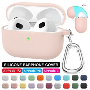 For AirPods Pro Case Cover,Soft Silicone Protective Case for Apple AirPods Pro 3rd/2nd/1st Generation for Women Men, Accessories with Keychain, For AirPods Pro 2 AirPods 3 2 Case Silicone Protector Shockproof Cover +Keychain