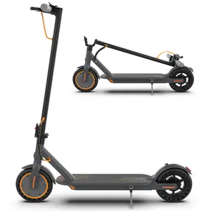 Electric Scooter with APP 350W/500W Motor 8.5"/10" Solid Tires 19/21MPH Top Speed 16-28 Mile Range Dual Braking System Foldable Portable Adult Commuter Puncture-Proof Suspension