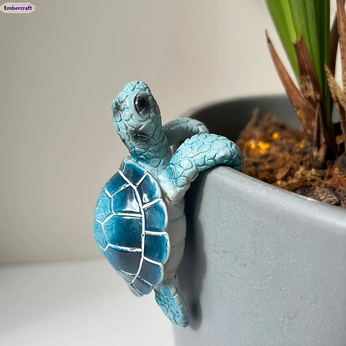 Cute Sea Breeze Resin Turtle Statue, Waterproof Weather-Resistant Outdoor Decor, Garden Accessories for Garden Patio, Backyard & Yd Decor, Balcony Art Ornament Home Figurine, Backyard Decor