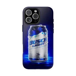 Futuristic Neon Blue Energy Drink Design Case - Protective Hard Shell Cover for iPhone 17 - 11 Pro Max Plus Mini X XR XS 7 8 Plus or SAMSUNG GALAXY S25 - S21 Ultra Plus