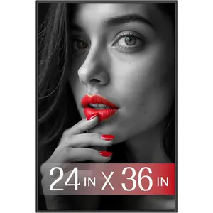 24x36 Poster Frame, Large Picture Frame for Wall, Black Picture Frames, Gallery Photo Frame