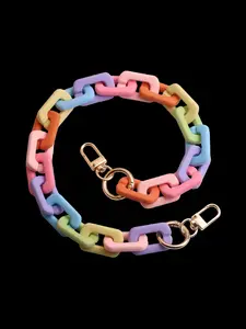 Fashion Bag Accessories Acrylic Resin Buckle Chain, Fashionable Chain Strap, Stylish Handbag Decoration, Durable and Elegant Accessory for Women