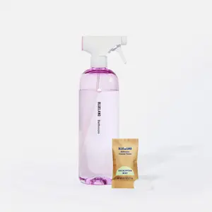 Blueland Bathroom Cleaner Concentrate, Mineral & Plant-Based Bathroom Cleaner Refill Tablets + Reusable Spray Bottle, Eucalyptus Mint