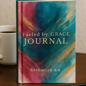 Fueled by Grace Journal for Women - Zechariah 4:6 - Daily Reflection & Prayer Space - Spiritual Growth & Intimacy with God
