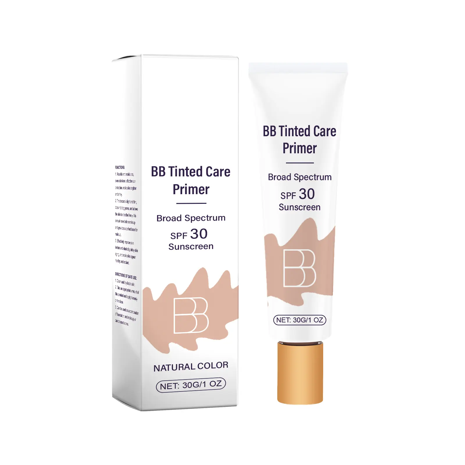 Protective BB Cream (Natural Shade) Covers facial blemishes, long-lasting makeup, moisturizing & nourishing Daily protection, perfect for a natural no-makeup look