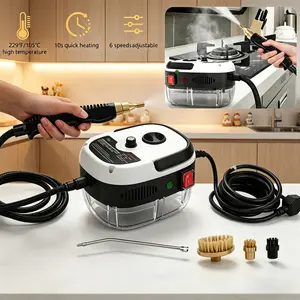 2500W Handheld High-Temperature Pressure Steam Cleaner - 3Bar Strong Water Pressure, 130°C Constant Heat, 20s Quick Warm-Up, Chemical-Free Deep Clean, Ideal for Household Surfaces, Car Detailing