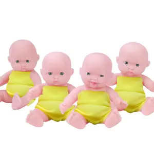 5-Inch PVC Plush Doll, Early Education Toy for Kids, Soft Rubber Doll, Birthday and New Year Gift for Little Girls